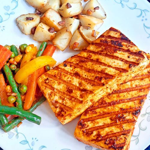 Grilled Paneer Salad